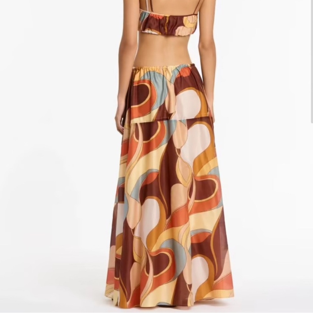 SIR the label Multi-Color Abstract Print Maxi Skirt - Picture 3 of 7